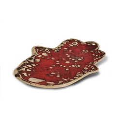 Ceramiczna Podstawka Ręka Fatimy mozaika czerwona