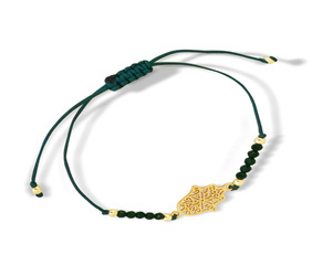 Bransoletka Chamsa Szmaragdy