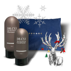 DR.CYJ Hair Revitalizing Shampoo + Conditioner + Termofor wiśniowy