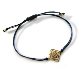 Bransoletka z czakrą podstawy czarna